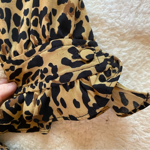 J Crew leopard pleated skirt dress perfect condition! - Picture 7 of 12